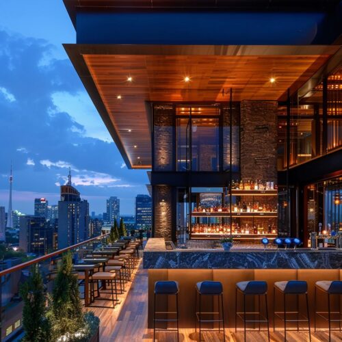 Rooftop bar